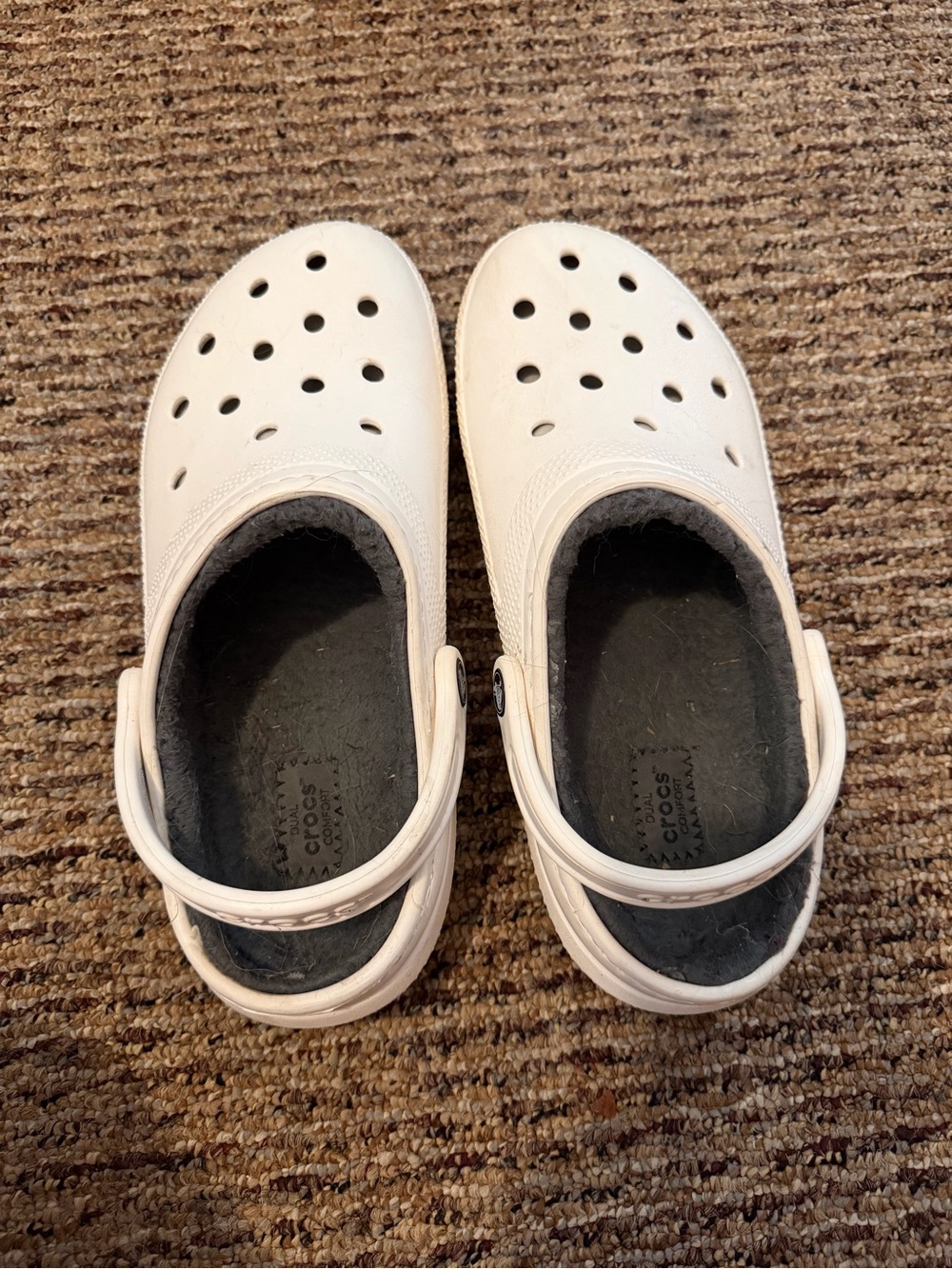 CROCS Kids White Classic Clog with Backstrap